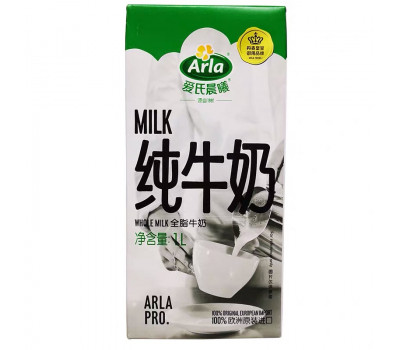 Arla 爱氏晨曦 全脂纯牛奶（1L*12盒/箱）